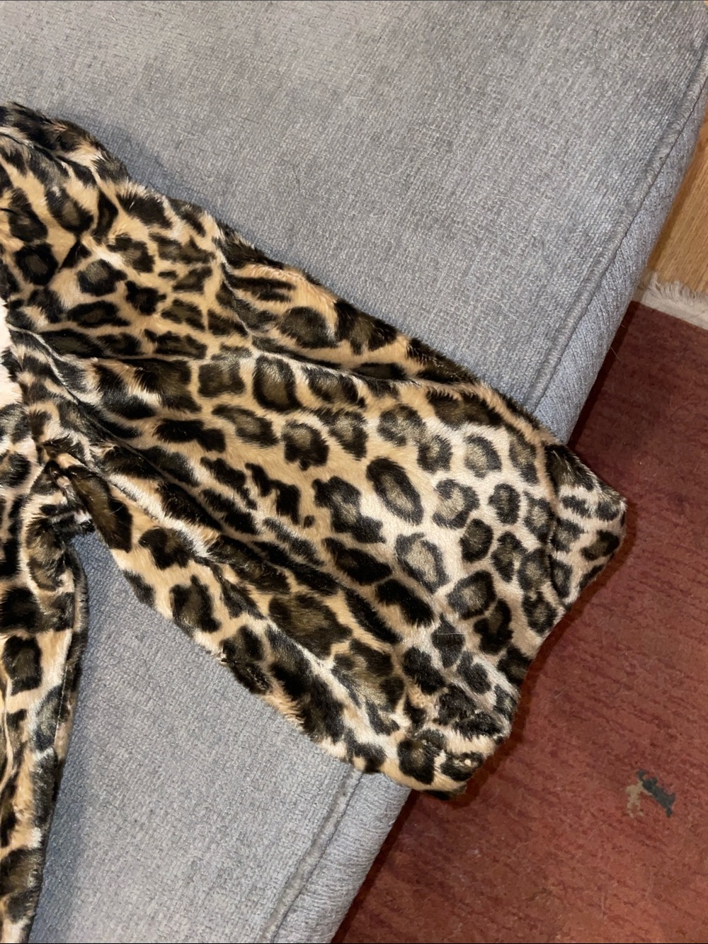 Lane Bryant Women's Cropped, Leopard Print Faux Fur Jacket - Brown/Black size 22 - Picture 5 of 10
